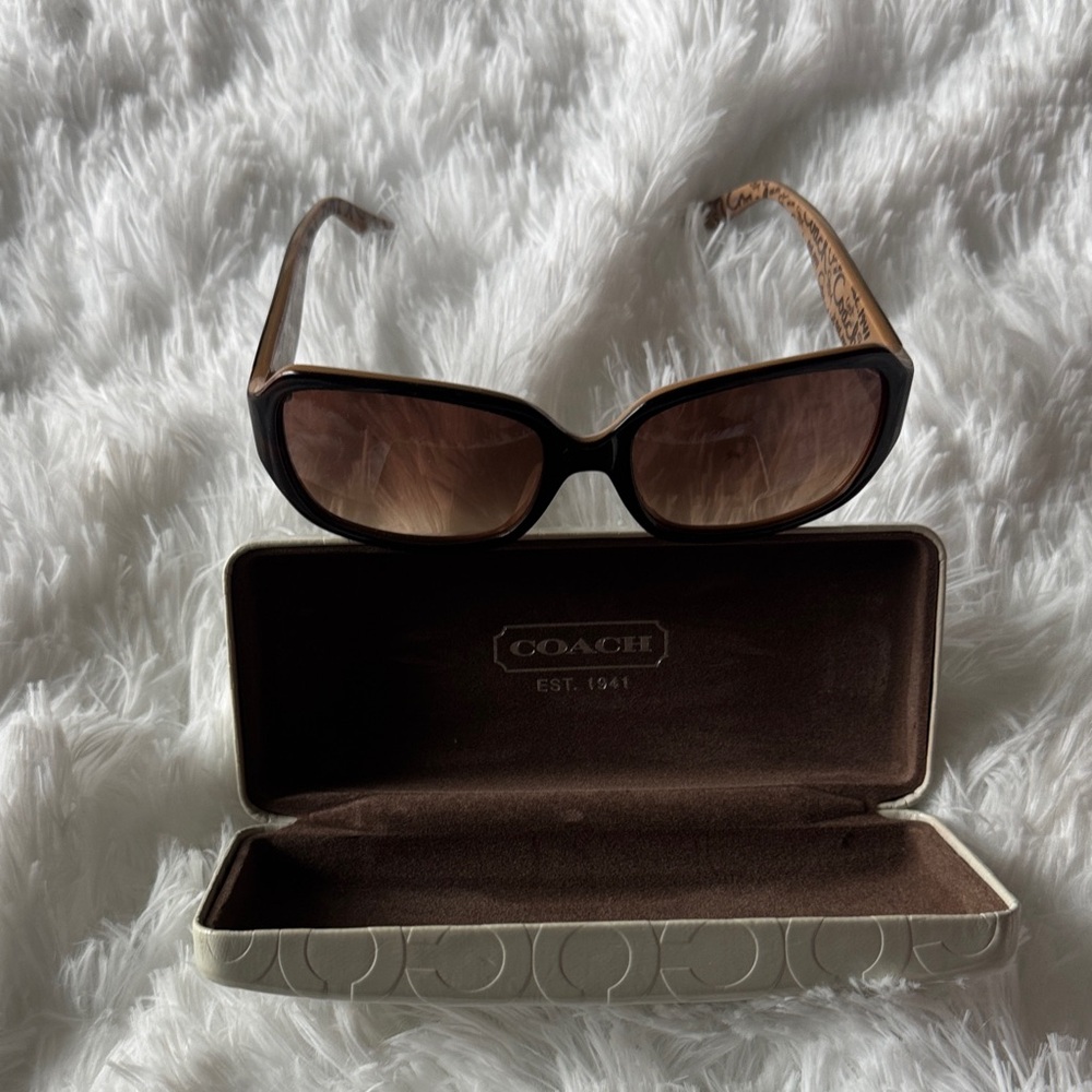 Coach Black and Brown Sunglasses